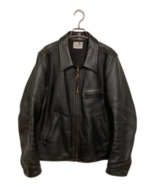 GANGSTERVILLE（ギャングスタービル）GANGSTERVILLE (ギャングスタービル) カウハイドスポーツジャケット ブラック サイズ:Lの古着・服飾アイテム