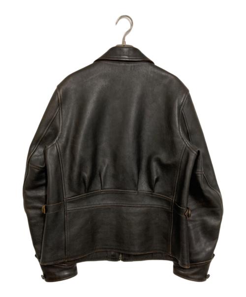 GANGSTERVILLE（ギャングスタービル）GANGSTERVILLE (ギャングスタービル) カウハイドスポーツジャケット ブラック サイズ:Lの古着・服飾アイテム