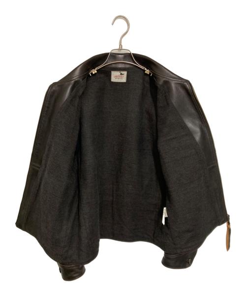 GANGSTERVILLE（ギャングスタービル）GANGSTERVILLE (ギャングスタービル) カウハイドスポーツジャケット ブラック サイズ:Lの古着・服飾アイテム