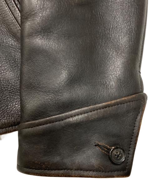 GANGSTERVILLE（ギャングスタービル）GANGSTERVILLE (ギャングスタービル) カウハイドスポーツジャケット ブラック サイズ:Lの古着・服飾アイテム