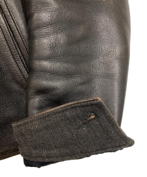 GANGSTERVILLE（ギャングスタービル）GANGSTERVILLE (ギャングスタービル) カウハイドスポーツジャケット ブラック サイズ:Lの古着・服飾アイテム