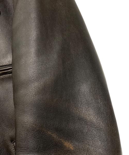 GANGSTERVILLE（ギャングスタービル）GANGSTERVILLE (ギャングスタービル) カウハイドスポーツジャケット ブラック サイズ:Lの古着・服飾アイテム