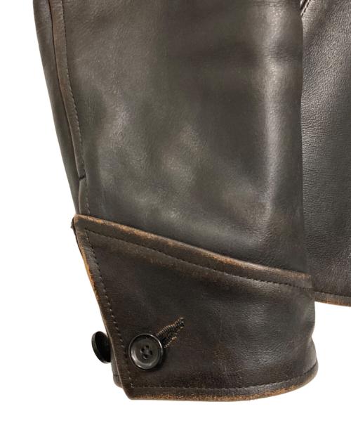 GANGSTERVILLE（ギャングスタービル）GANGSTERVILLE (ギャングスタービル) カウハイドスポーツジャケット ブラック サイズ:Lの古着・服飾アイテム