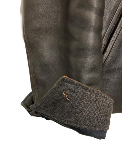 GANGSTERVILLE（ギャングスタービル）GANGSTERVILLE (ギャングスタービル) カウハイドスポーツジャケット ブラック サイズ:Lの古着・服飾アイテム