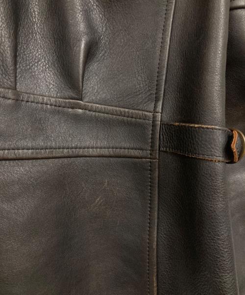 GANGSTERVILLE（ギャングスタービル）GANGSTERVILLE (ギャングスタービル) カウハイドスポーツジャケット ブラック サイズ:Lの古着・服飾アイテム