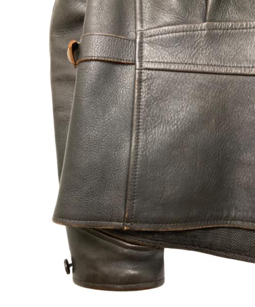 GANGSTERVILLE（ギャングスタービル）GANGSTERVILLE (ギャングスタービル) カウハイドスポーツジャケット ブラック サイズ:Lの古着・服飾アイテム