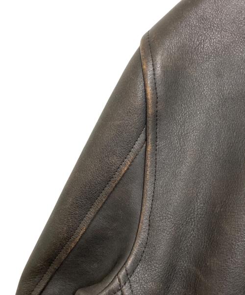 GANGSTERVILLE（ギャングスタービル）GANGSTERVILLE (ギャングスタービル) カウハイドスポーツジャケット ブラック サイズ:Lの古着・服飾アイテム