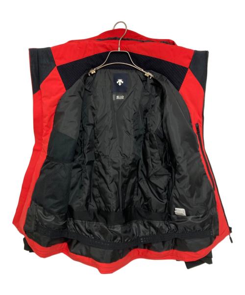 DESCENTE（デサント）DESCENTE (デサント) SIO INS JK スノージャケット レッド×ブラック サイズ:Sの古着・服飾アイテム