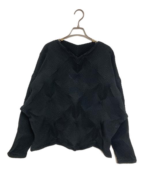 A-POC ABLE ISSEY MIYAKE（エイポック エイブル イッセイ ミヤケ）A-POC ABLE ISSEY MIYAKE (エイポック エイブル イッセイ ミヤケ) 3Dスチームプリーツカットソー ブラック サイズ:2の古着・服飾アイテム