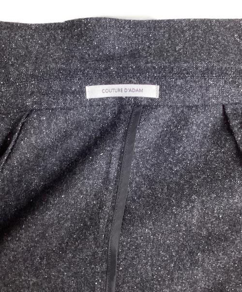 Couture d'adam（クチュールドアダム）Couture d'adam (クチュールドアダム) シルク混ウールテーラードジャケット グレー サイズ:40の古着・服飾アイテム