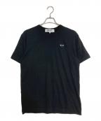 PLAY COMME des GARCONSプレイコムデギャルソン）の古着「ハートワッペンTシャツ」｜ブラック