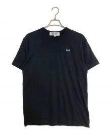 PLAY COMME des GARCONS（プレイコムデギャルソン）の古着「ハートワッペンTシャツ」｜ブラック