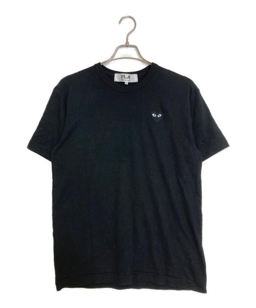 PLAY COMME des GARCONS（プレイコムデギャルソン）PLAY COMME des GARCONS (プレイコムデギャルソン) ハートワッペンTシャツ ブラック サイズ:XLの古着・服飾アイテム