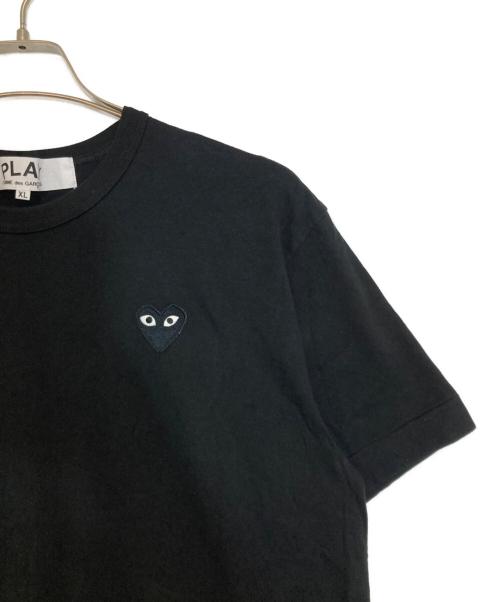 PLAY COMME des GARCONS（プレイコムデギャルソン）PLAY COMME des GARCONS (プレイコムデギャルソン) ハートワッペンTシャツ ブラック サイズ:XLの古着・服飾アイテム