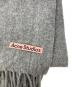 Acne studios (アクネ ストゥディオス) ウールフリンジマフラー グレー：10000円