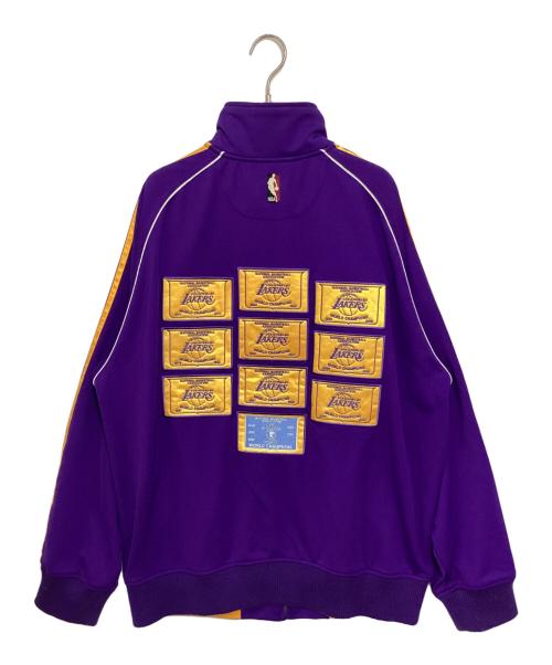 adidas（アディダス）adidas (アディダス) NBA (エヌビーエー) トラックジャケット パープル×イエロー サイズ:Lの古着・服飾アイテム