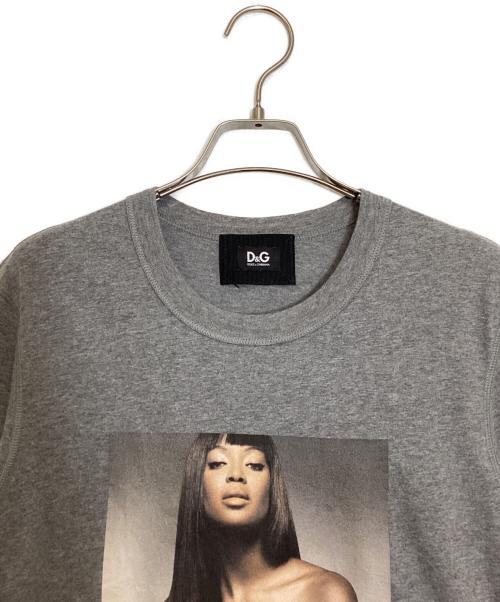 D&G（ディーアンドジー）D&G (ディーアンドジー) L'IMPERATRICE プリントTシャツ グレー サイズ:46の古着・服飾アイテム