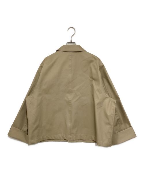 Gymphlex（ジムフレックス）Gymphlex (ジムフレックス) コットン ギャバジン ショート コート ブラウン サイズ:14の古着・服飾アイテム