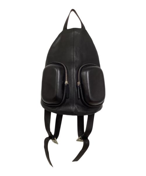 kawa-kawa（カワカワ）kawa-kawa (カワカワ) レザーリュック ブラックの古着・服飾アイテム