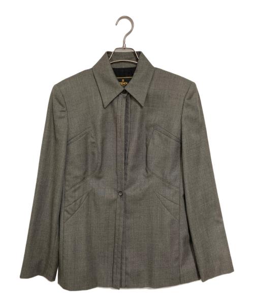 FENDI（フェンディ）FENDI (フェンディ) オールドシャツジャケットセットアップ グレー サイズ:44の古着・服飾アイテム