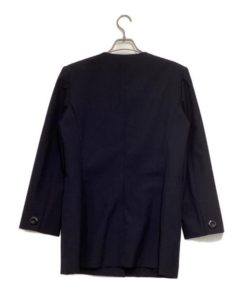 Christian Dior（クリスチャン ディオール）Christian Dior (クリスチャン ディオール) 7つ釦 ロングノーカラージャケット ネイビー サイズ:Lの古着・服飾アイテム