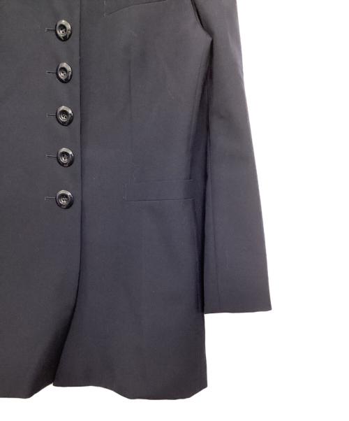 Christian Dior（クリスチャン ディオール）Christian Dior (クリスチャン ディオール) 7つ釦 ロングノーカラージャケット ネイビー サイズ:Lの古着・服飾アイテム