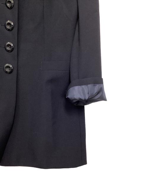 Christian Dior（クリスチャン ディオール）Christian Dior (クリスチャン ディオール) 7つ釦 ロングノーカラージャケット ネイビー サイズ:Lの古着・服飾アイテム