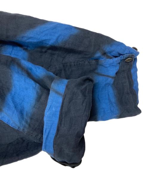 ISSEY MIYAKE（イッセイミヤケ）ISSEY MIYAKE (イッセイミヤケ) 特殊染めリネンイージーパンツ ブルー サイズ:1の古着・服飾アイテム