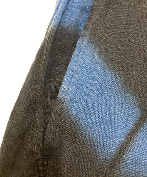 ISSEY MIYAKE（イッセイミヤケ）ISSEY MIYAKE (イッセイミヤケ) 特殊染めリネンイージーパンツ ブルー サイズ:1の古着・服飾アイテム