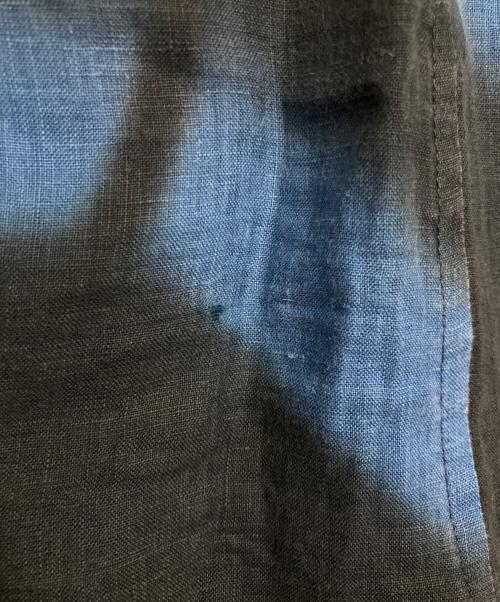 ISSEY MIYAKE（イッセイミヤケ）ISSEY MIYAKE (イッセイミヤケ) 特殊染めリネンイージーパンツ ブルー サイズ:1の古着・服飾アイテム