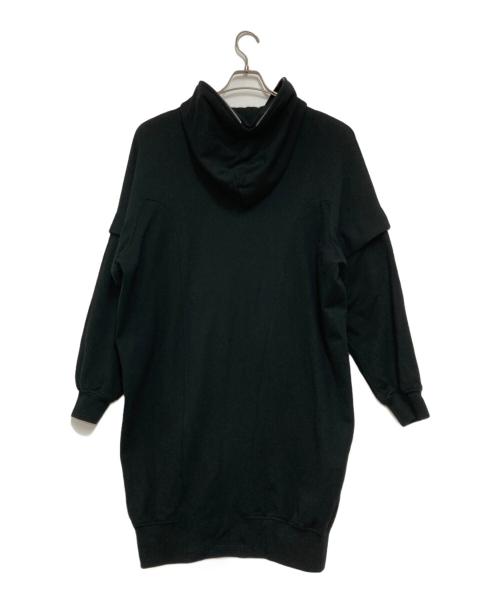 LIMI feu（リミフゥ）LIMI feu (リミフゥ) 40/2 COTTON REMOVABLE SLEEVE LONGPARKER ブラック サイズ:2の古着・服飾アイテム