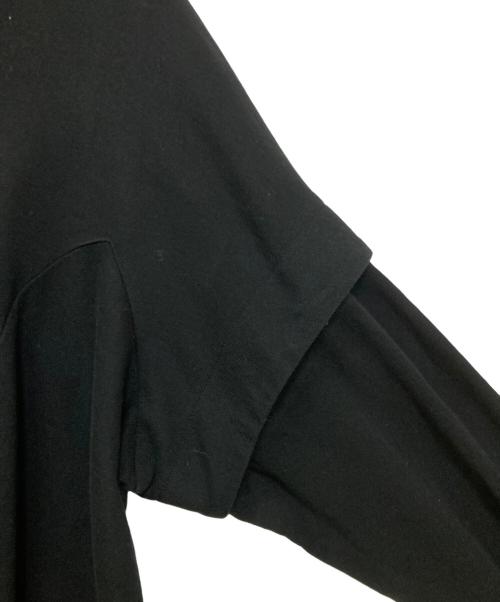 LIMI feu（リミフゥ）LIMI feu (リミフゥ) 40/2 COTTON REMOVABLE SLEEVE LONGPARKER ブラック サイズ:2の古着・服飾アイテム