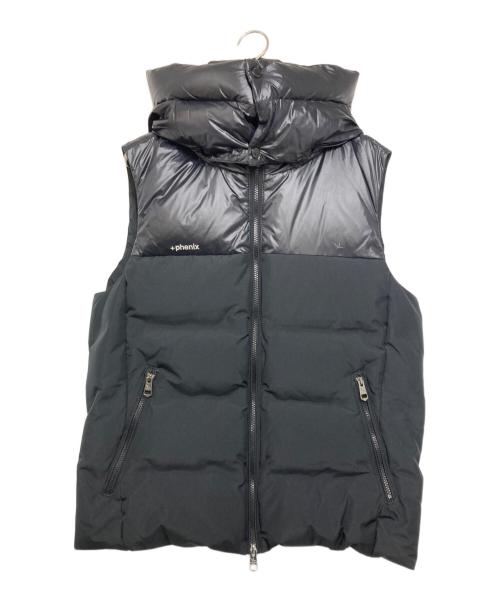 PHENIX（フェニックス）PHENIX (フェニックス) 1PIU1UGUALE3 RELAX (ウノピゥウノウグァーレトレ リラックス) コンビダウンベスト ブラック サイズ:XLの古着・服飾アイテム