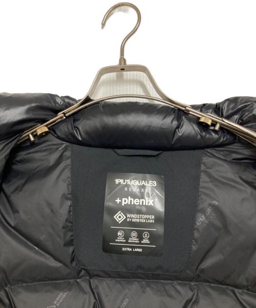 PHENIX（フェニックス）PHENIX (フェニックス) 1PIU1UGUALE3 RELAX (ウノピゥウノウグァーレトレ リラックス) コンビダウンベスト ブラック サイズ:XLの古着・服飾アイテム