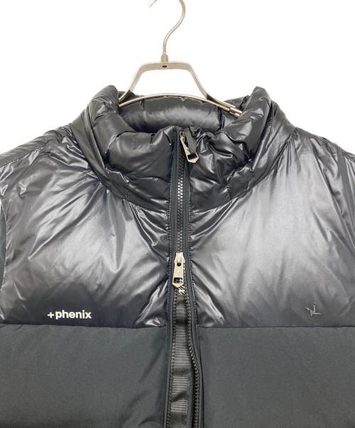 PHENIX（フェニックス）PHENIX (フェニックス) 1PIU1UGUALE3 RELAX (ウノピゥウノウグァーレトレ リラックス) コンビダウンベスト ブラック サイズ:XLの古着・服飾アイテム