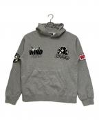 Hysteric Glamour×WIND AND SEAヒステリックグラマー×ウィンダンシー）の古着「コラボ プルオーバーパーカー」｜グレー