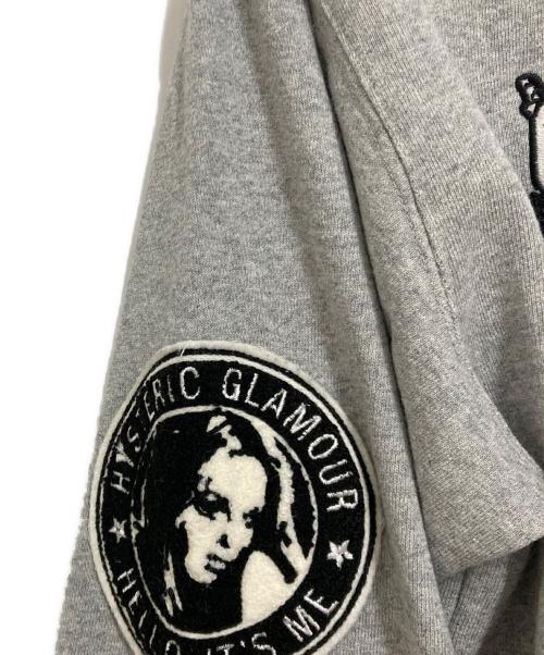 Hysteric Glamour（ヒステリックグラマー）Hysteric Glamour (ヒステリックグラマー) WIND AND SEA (ウィンダンシー) コラボ プルオーバーパーカー グレー サイズ:Lの古着・服飾アイテム