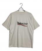 BALENCIAGAバレンシアガ）の古着「キャンペーンロゴプリント Tシャツ」｜ホワイト