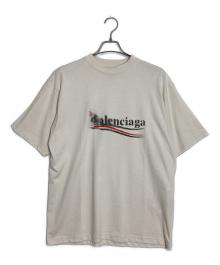 BALENCIAGA（バレンシアガ）の古着「キャンペーンロゴプリント Tシャツ」｜ホワイト