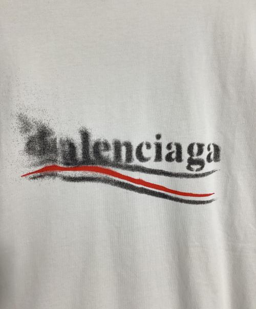 BALENCIAGA（バレンシアガ）BALENCIAGA (バレンシアガ) キャンペーンロゴプリント Tシャツ ホワイト サイズ:XXSの古着・服飾アイテム
