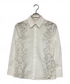 VALENTINOヴァレンティノ）の古着「比翼レースシャツ」｜ホワイト