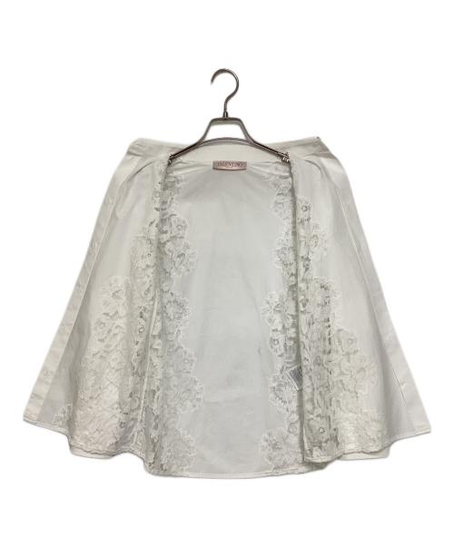 VALENTINO（ヴァレンティノ）VALENTINO (ヴァレンティノ) 比翼レースシャツ ホワイト サイズ:38の古着・服飾アイテム