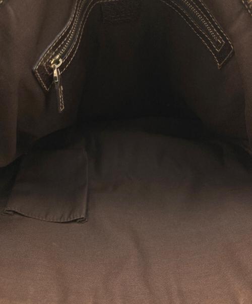 GUCCI（グッチ）GUCCI (グッチ) トートバッグ ベージュ×ブラウンの古着・服飾アイテム