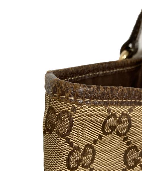 GUCCI（グッチ）GUCCI (グッチ) トートバッグ ベージュ×ブラウンの古着・服飾アイテム