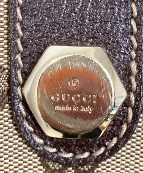 GUCCI（グッチ）GUCCI (グッチ) トートバッグ ベージュ×ブラウンの古着・服飾アイテム