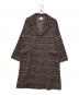 MONKEY TIME（モンキータイム）の古着「MS MELTON OVER SIZED COAT」｜ブラウン×グレー