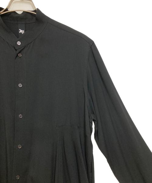 GROUND Y（グラウンドワイ）GROUND Y (グラウンドワイ) Front left twist Long shirt ブラック サイズ:3の古着・服飾アイテム