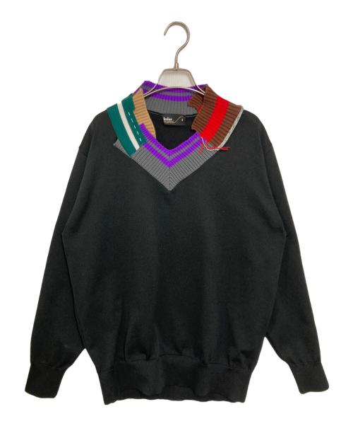 KOLOR（カラー）KOLOR (カラー) Pe強撚天竺ニット ブラック サイズ:3の古着・服飾アイテム