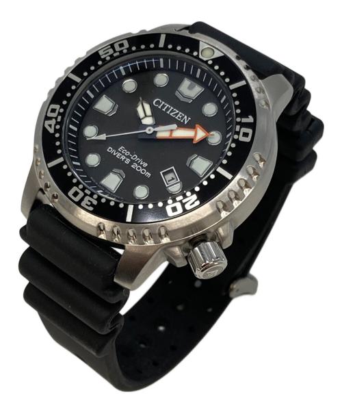 CITIZEN（シチズン）CITIZEN (シチズン) ダイバーズウォッチ/腕時計/リストウォッチ ブラックの古着・服飾アイテム