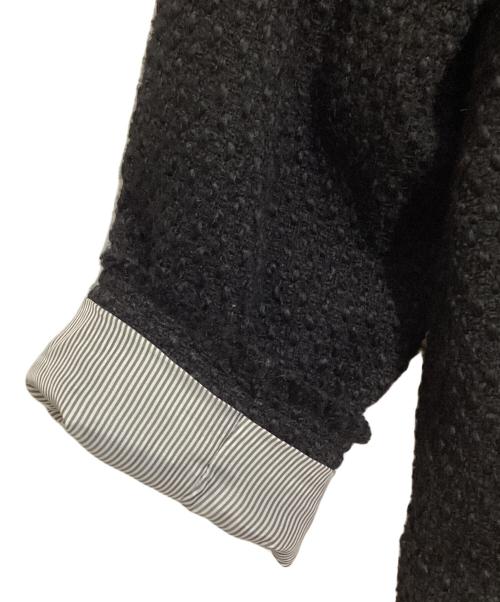 pual ce cin（ピュアルセシン）pual ce cin (ピュアルセシン) ツイードジャケット ブラック サイズ:FREEの古着・服飾アイテム